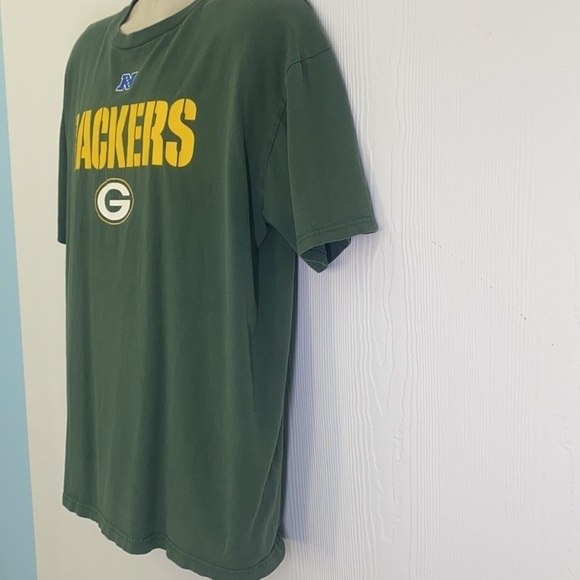 NFL Team Apparel - Vintage Green Bay Packers Green And Yellow Graphic Tee  XL - Picture 6 of 9